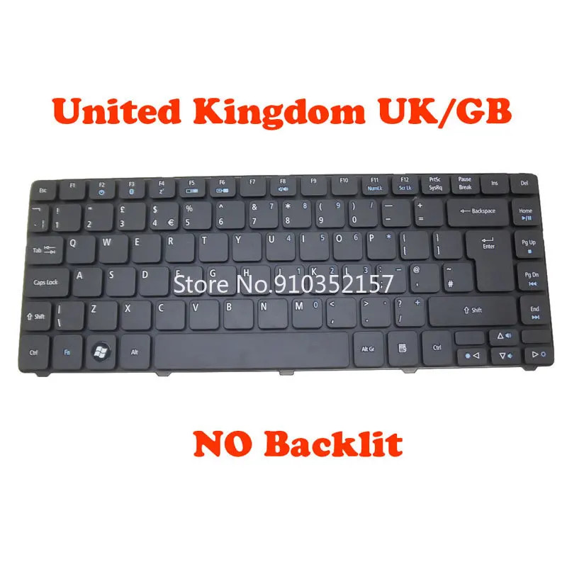 

SW UK TI Keyboard For Acer 3810 4535 4935 4810T 9J.N1P82.A0SA0U 9J.N1P82.A00 9J.N1P82.A03 KB.I140A.052 NSK-AM000 9J.N2C82.00U