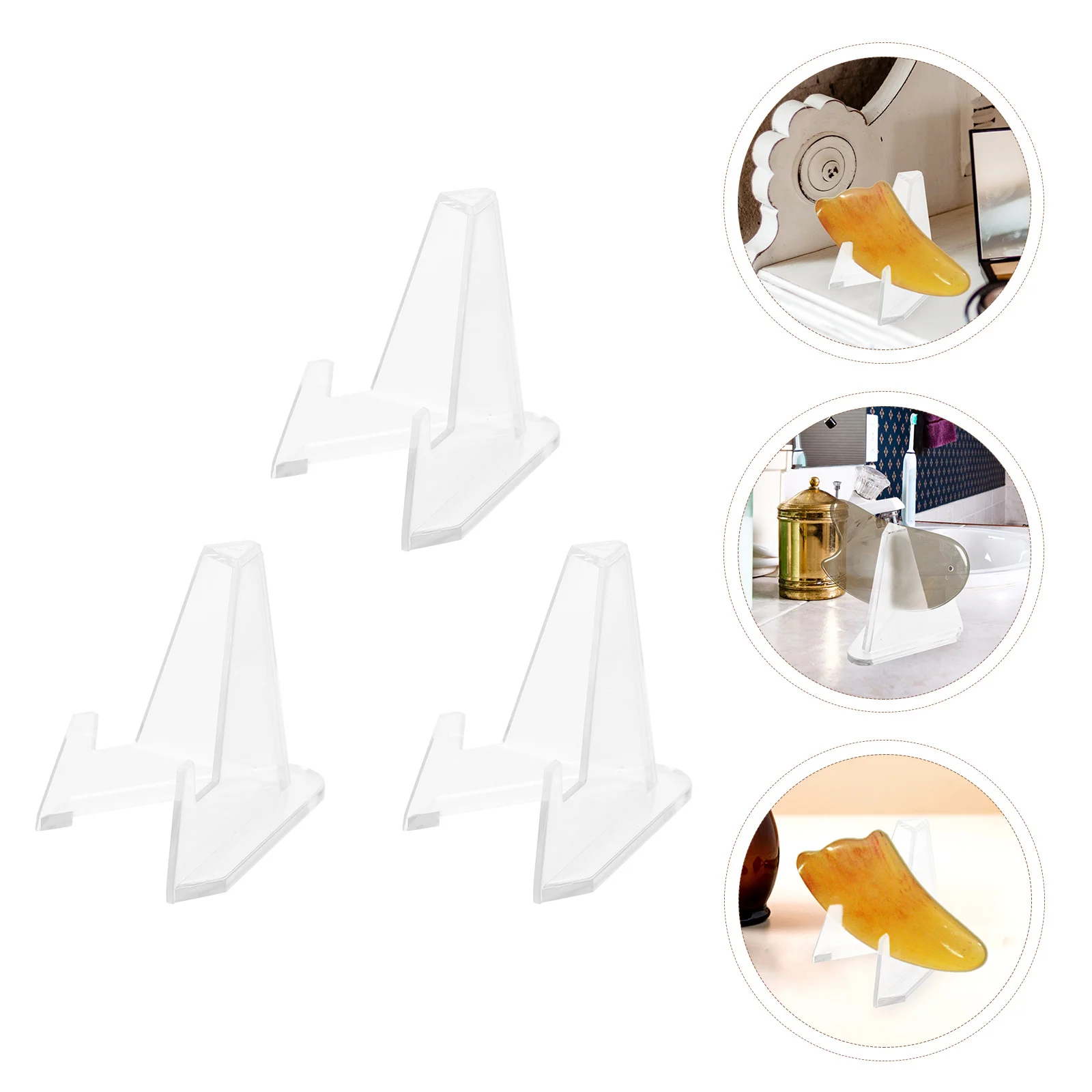 3 قطعة حامل لوح الكشط حامل مدلك سطح المكتب الشفاف سعة كبيرة رف شاشة غير قابل للانزلاق لمنظم لوحة التدليك