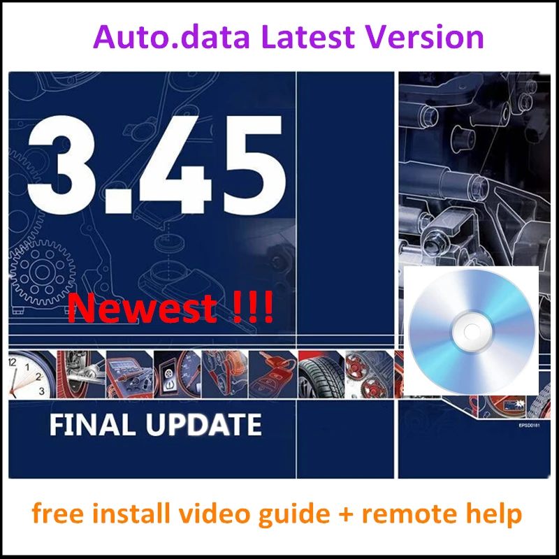 Versione più recente Autodata 3.45 Software di riparazione automatica Auto - dati 3.45 Scatola virtuale Installa gratuita Aiuto Aggiornamento del