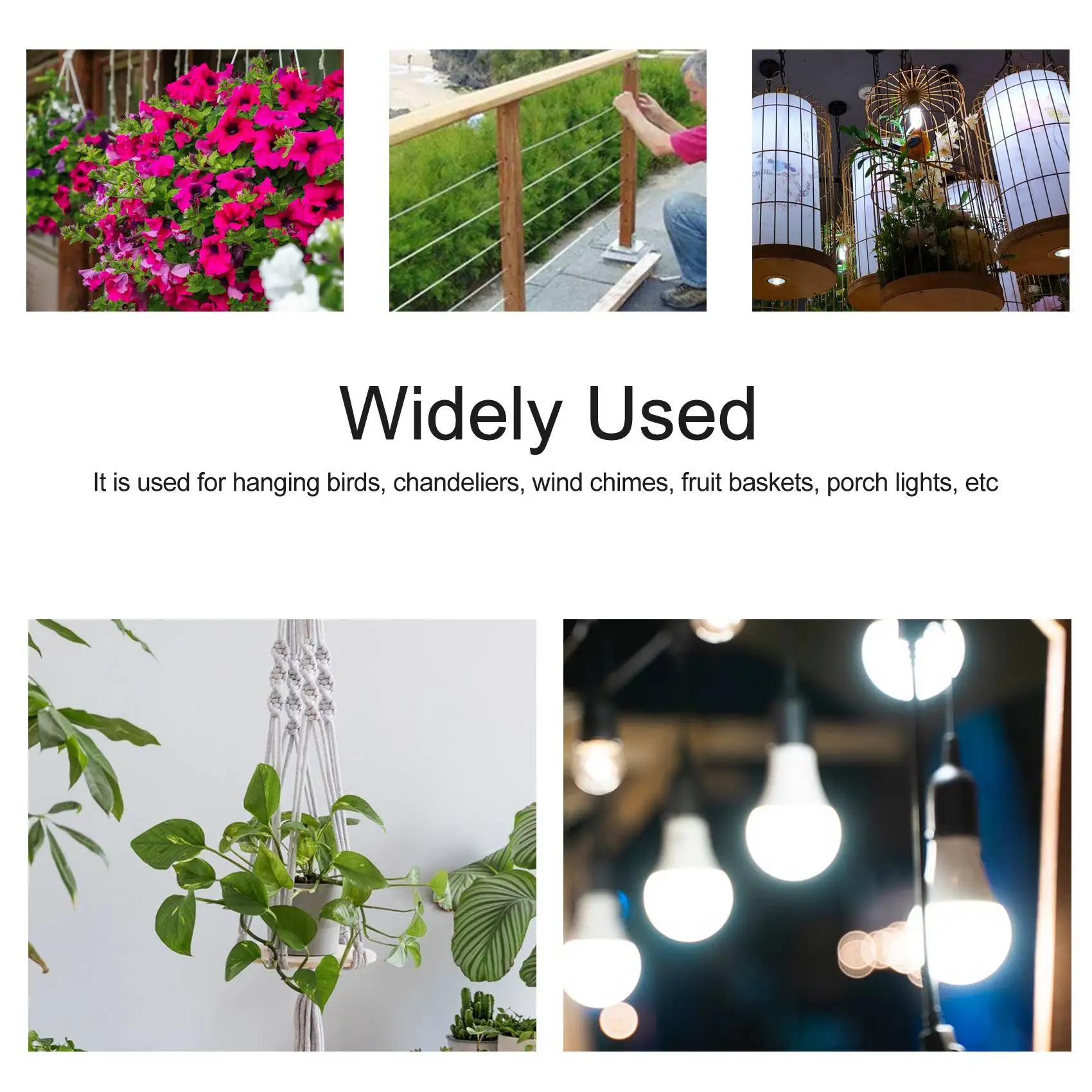 

-A43I Потолочные крючки для подвешивания растений, металлические сверхмощные настенные вешалки для цветов, включают профессиональные анкеры для гипсокартона, 4 шт. в упаковке