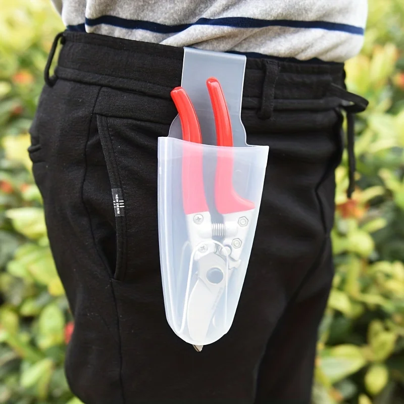 Garden Scissors Holder, Multifunctional Transparent Waist Bag, Portable Tool Belt Clip for Pruning and Harvesting