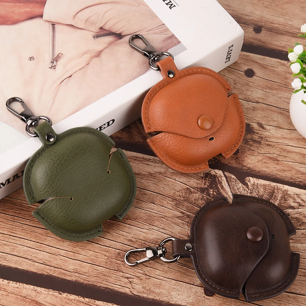 حافظة جلدية ريترو لهاتف Xiaomi Redmi Buds 6 Lite غطاء على طراز الأعمال سماعات أذن لهاتف Redmi Buds6 Lite سماعة شل مع خطاف