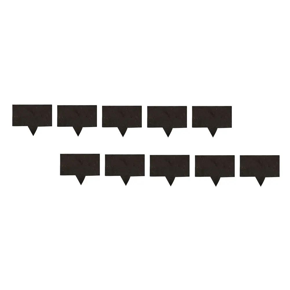 

10Pcs Cheese Labels Square Design Compact Size Natural Material Widely Applied for Cake Plant Flower Cheese Topper