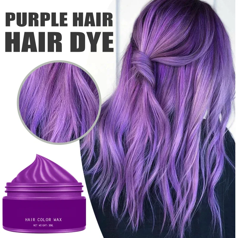 Temporary Hair Color Wax Coloring Styling Pomade Mild DIY White Covering Nourishing Hair Clay Strong Paste Gel Dye Cream Hair