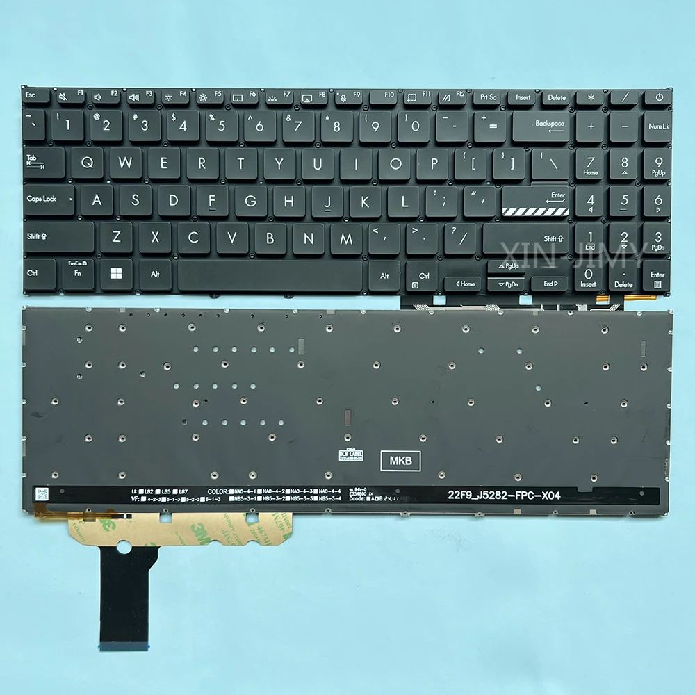 E1504 US/Russian Keyboard for ASUS Vivobook E1504G E1504FA X1504 K3605ZV K3605VC K3504 M3504 S3504 M3605 K3504VA S3504VA