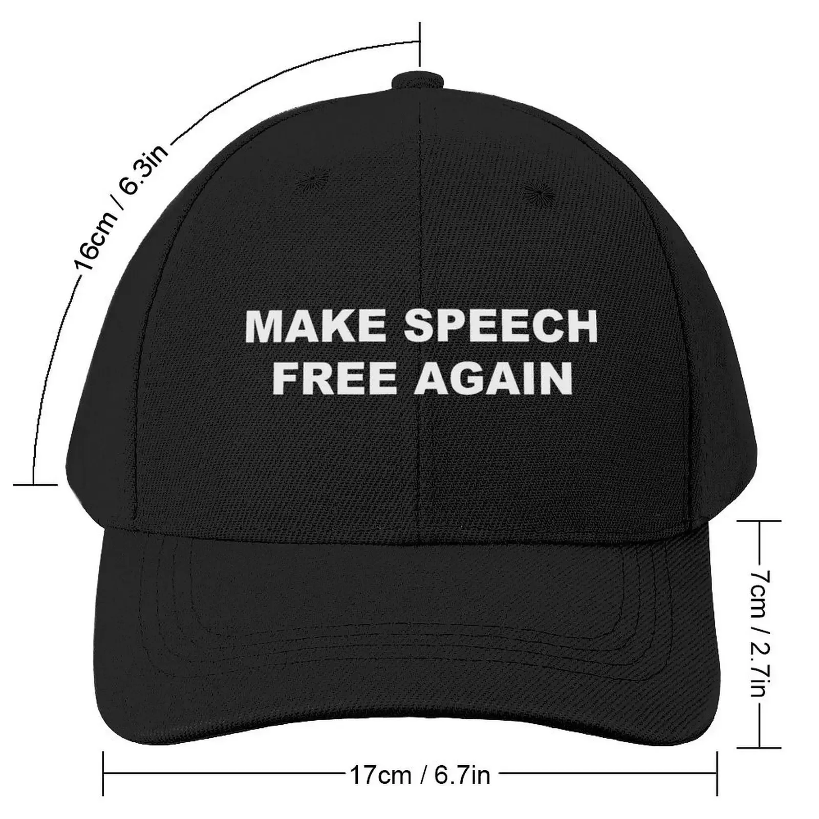 Make Speech Free Again Baseball Cap Kids Hat Golf Hat Man Women's Beach Outlet Men's