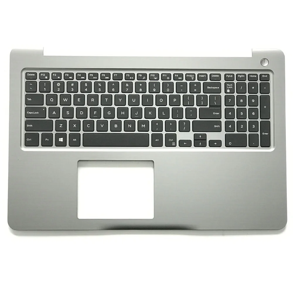 New Backlit US Keyboard For DELL INSPIRON 15 5565 5567 With Silver Palmrest Upper Cover PT1NY 0PT1NY