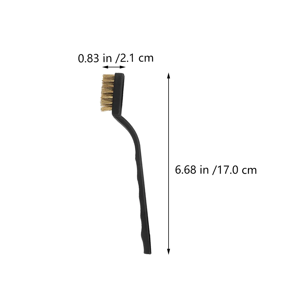 

12Pcs Rust Scratch Cleaning Wire Brushes Copper Durable Brush Set for Motor Window Welding Tools Scratch Wire Brush