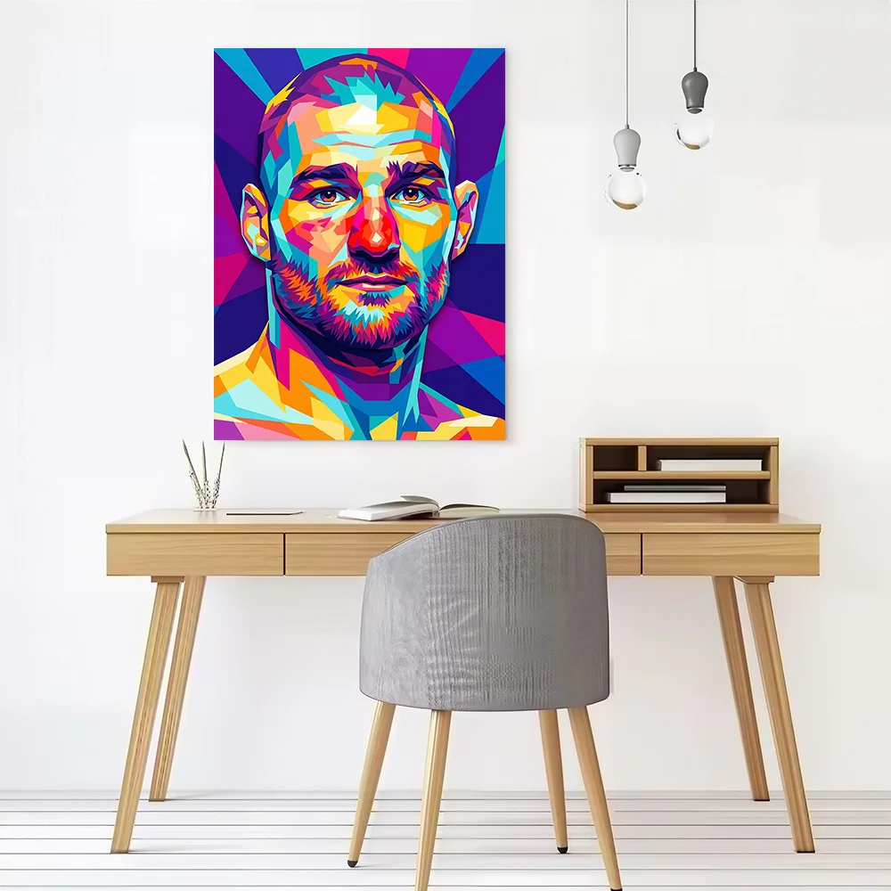 Sean Strickland Canvas Poster Wall Art Customizable High Quality Printed Picture for Vintage Decor Living Room Luxury Decoration