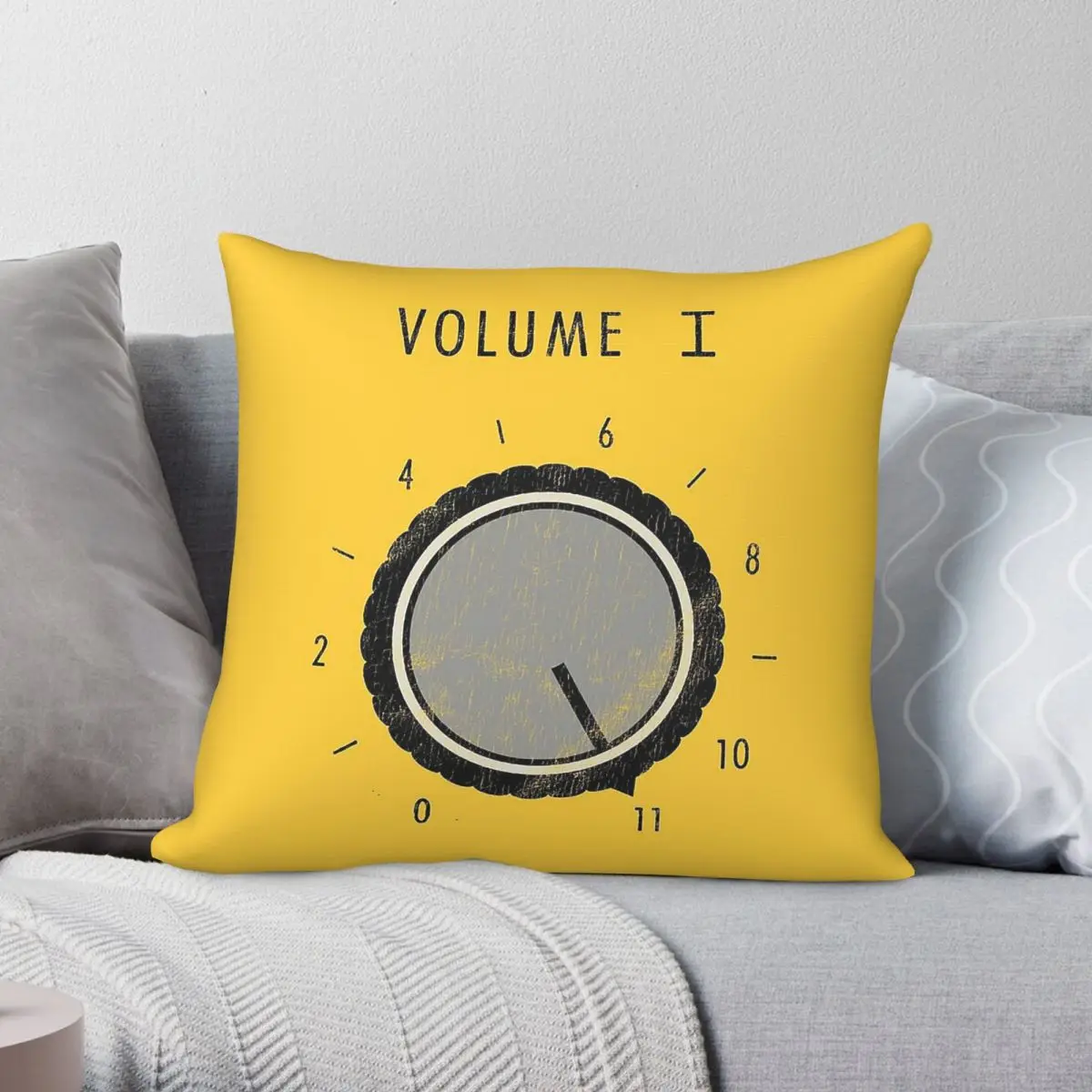 These Go To Eleven Amplifier Dial Square Pillowcase Polyester Linen Velvet Printed Decor Throw Pillow Case Room Cushion Cover
