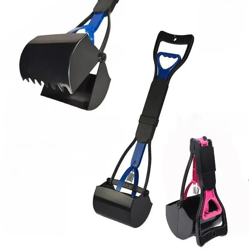 Longue poignée pliable Pet Pooper Scooper facile ramasser les excréments animaux Picker Pet Outils de nettoyage extérieur