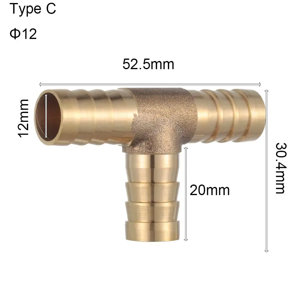 1 PC Accessories Repair 6 Types Fuel Water Fluids Air  Brass  Hose Tail Barb Fitting Union Pipe Tube Connectors