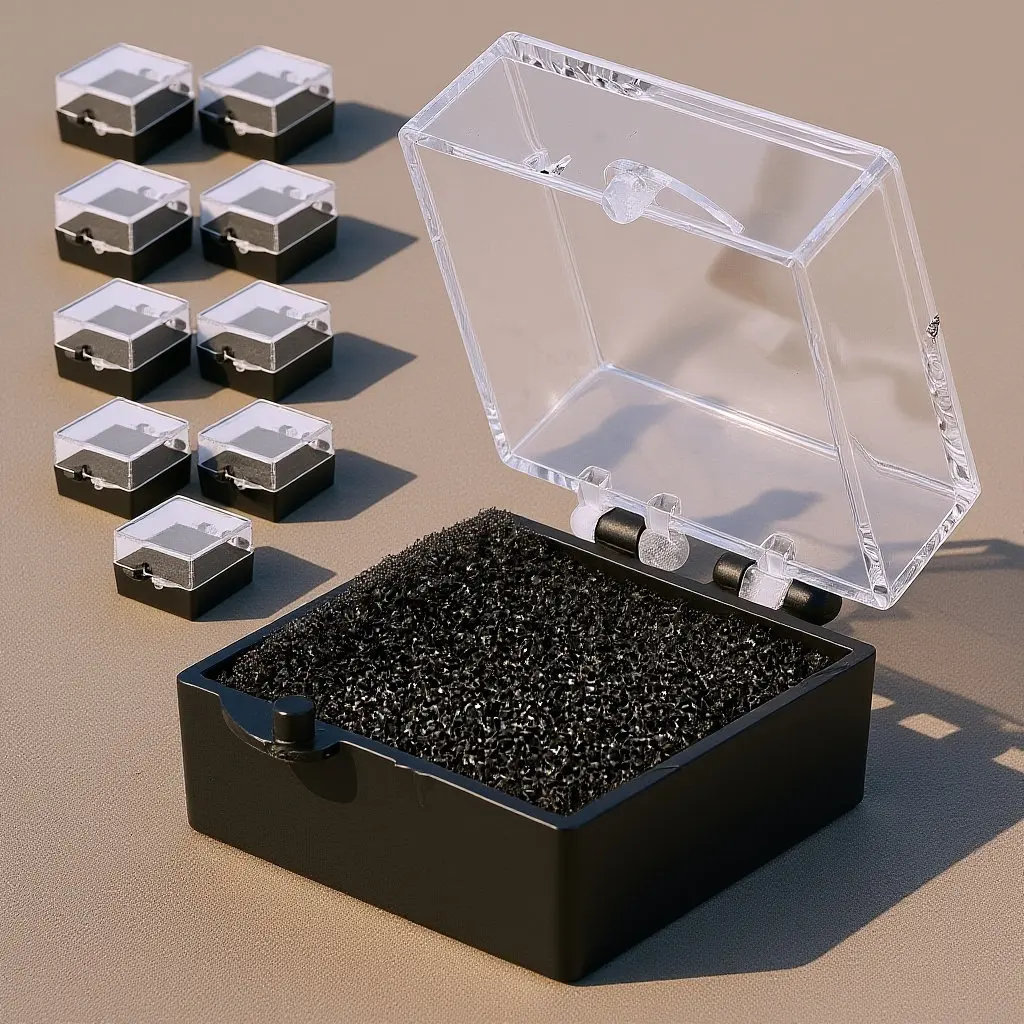 10Pcs Square Transparent Acrylic Display Box with Lid for Brooches Rings Jewelry Organizer Smooth Elegant Minimalist Badge