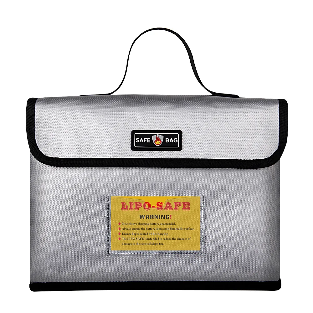 Lipo Battery Safety Bags Large Capacity Explosion-proof Storage Bag Pouch Fireproof for Quadcopter Airplane Car Boat RC Battery