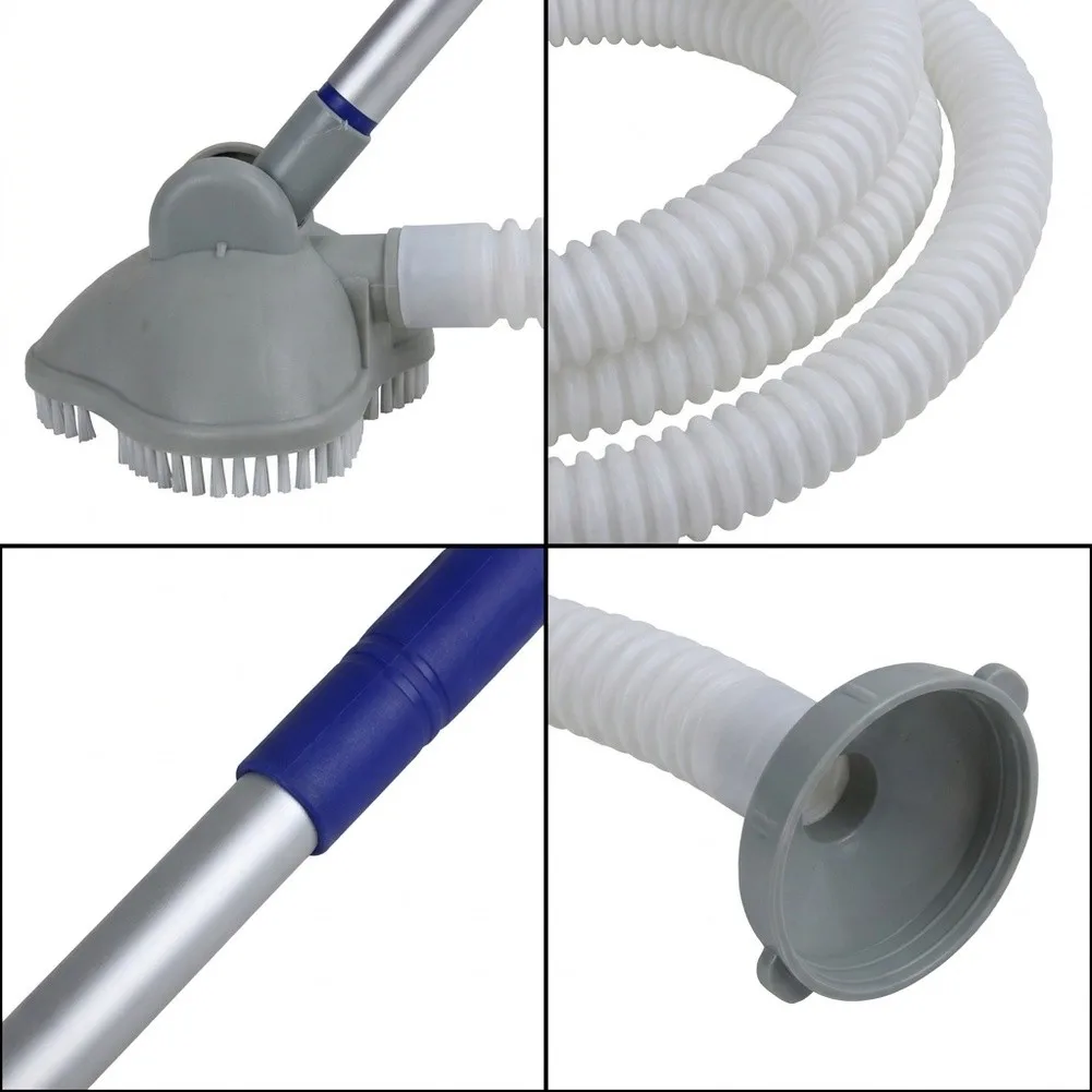 Pool Vacuum Cleaner for Inflatable Pools with 0.7mm Wall Thickness Push Pole Sections Adjustable Between 1.05 and 2.8 Meters