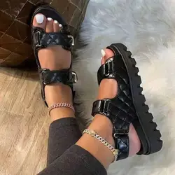 New The Magic Sticks Shoes Hook Loop Platform Sandals Buckle Shoes Designer Brand Women Shoes and Sandals Women Fasion Sandal