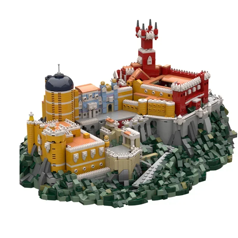 

Moc Building Blocks Portuguese Palace Model Technology Bricks DIY Assembly Modular City Building Model Holiday Toy Set Gifts