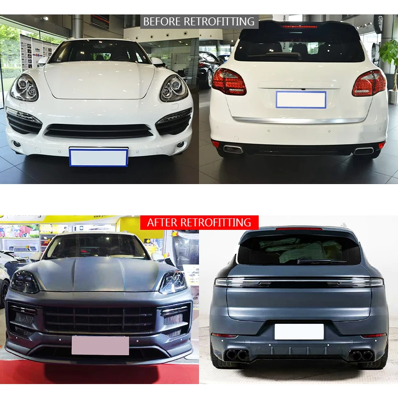 New 2011-2017 for  Front & Rear Bumpers Headlights Taillights GTS Body Kit with Fog Light Bolt-On Universal Fitment