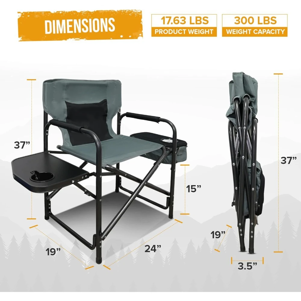 Beach Chairs ,Ultra lightweight camping chair with foldable side table, suitable for camping and fishing,Beach Chairs .