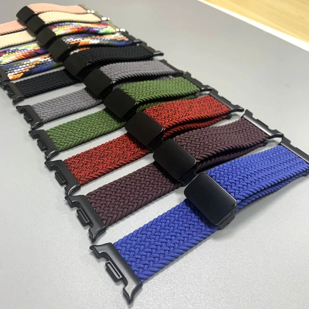 Nylon Sport gewebtes Magnetarmband für Samsung Galaxy Watch 8 40 mm 44 mm/8 Classic 46 mm atmungsaktives Band Armband Zubehör