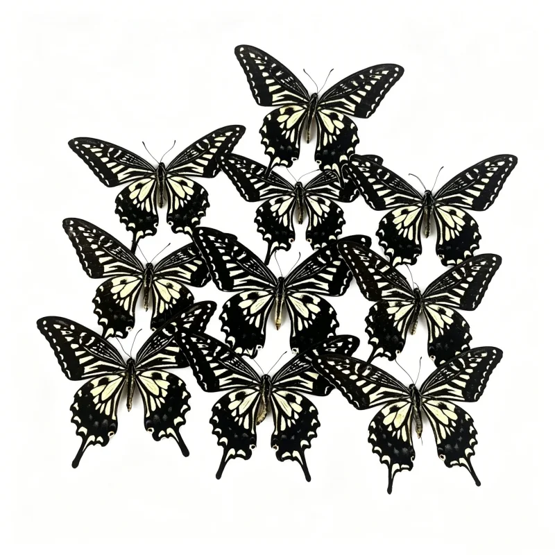 6-100pcs natural Real Butterflies Specimen (Asian swallowtail）