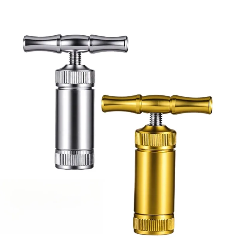 T‑Type Aluminum Alloy Smoke Press, Compact Portable Labor‑Saving