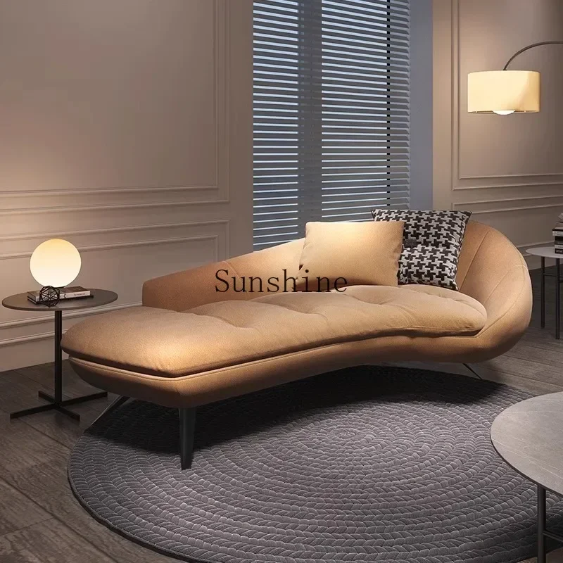 

Italian minimalist snowflannel chaise longue size apartment living room room beauty couch bedroom