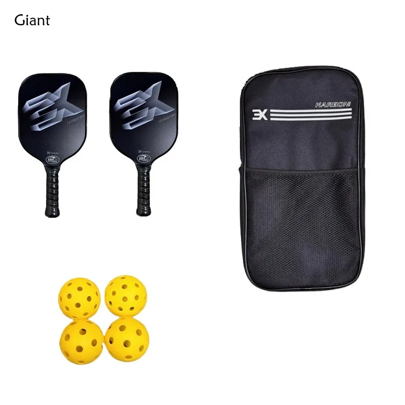 T700 Carbon Fiber Pickleball Paddle Set 16mm Racquet Pickle Ball Racket Professional Lead Cover Men Women