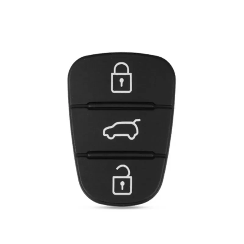 3 Button Remote Key Fob Case Rubber Pad for Hyundai I10 I20 I30 IX35 for Kia K2 K5 Rio Sportage Flip Key Case