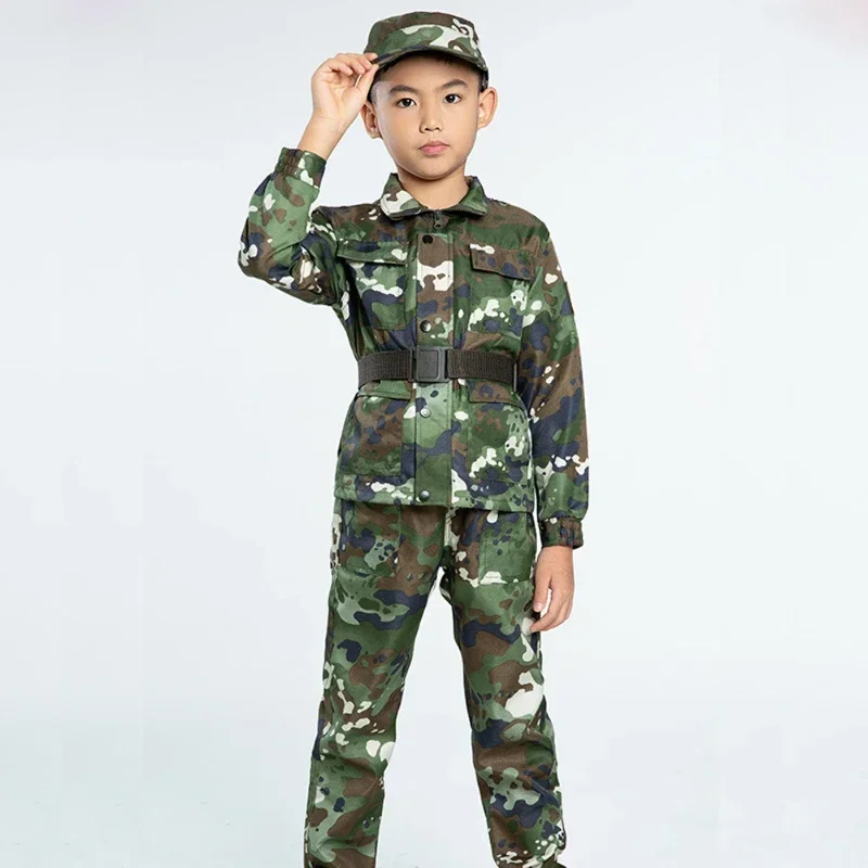 Boys Military Tactical Army Uniform Hunting Clothing Sets Children Airsoft Camouflage Suits Hiking Training Outdoor Parent-child