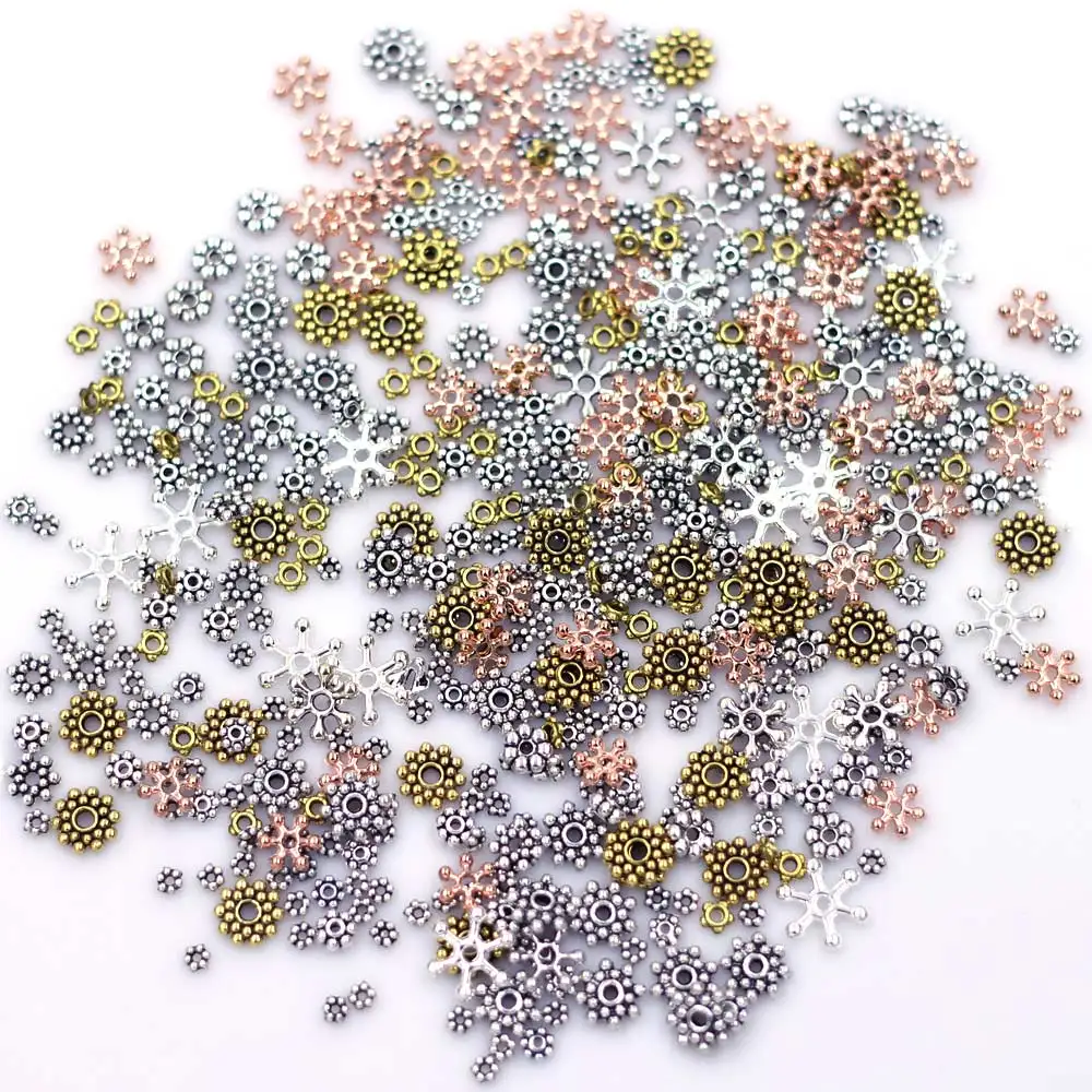 

3000Pcs Multicolor 3-16mm Flower Spacer Beads DIY Handicrafts Handmade Material Package Jewelry Making Accessories