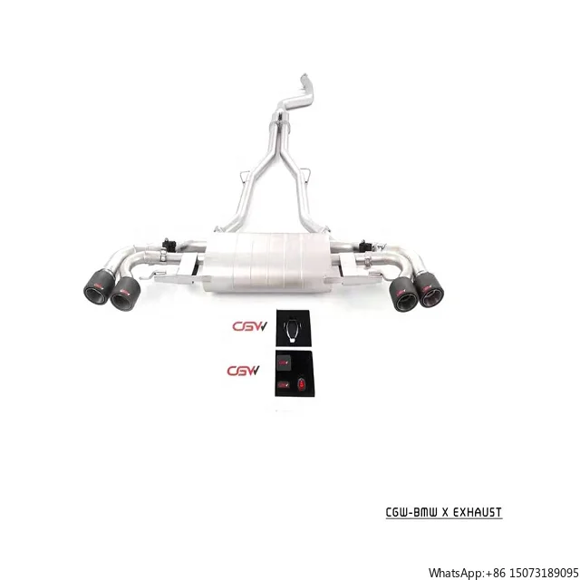 CGW Factory Price Gesture Valve Control Performance EXhaust Muffler for X5 G05 3.0T X5M Style Catback