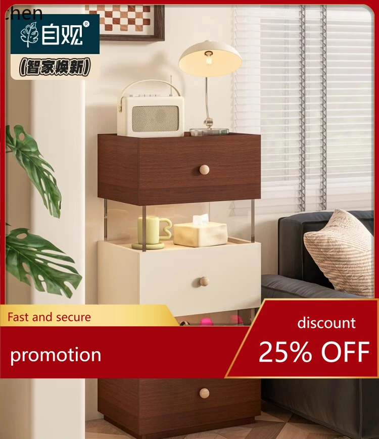 HT Figure Display Cabinet Display Bedroom  Display Rack Living Room Storage Narrow Cabinet Smart Transparent Cabinet
