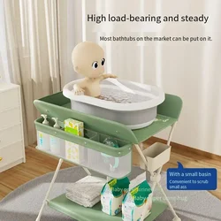 Foldable Diaper TablePortable Multifunctional Newborn Nursing Table Massage Touch TableChanging Table Baby Diaper Changing Table