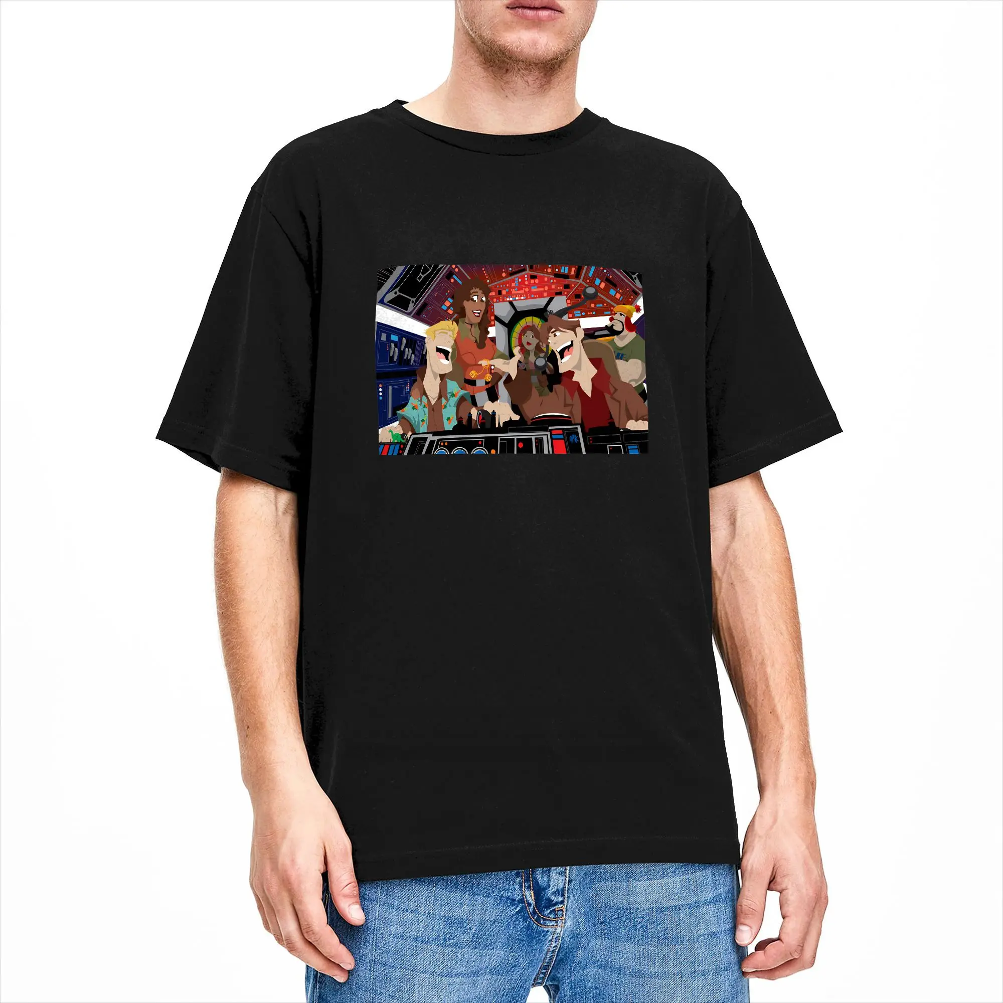 

Firefly Serenity Space Smugglers Mix Up Cotton T-Shirt For Men Summer Y2K Basic T Shirts O-Neck Hip Hop Tees Plus Size Clothing