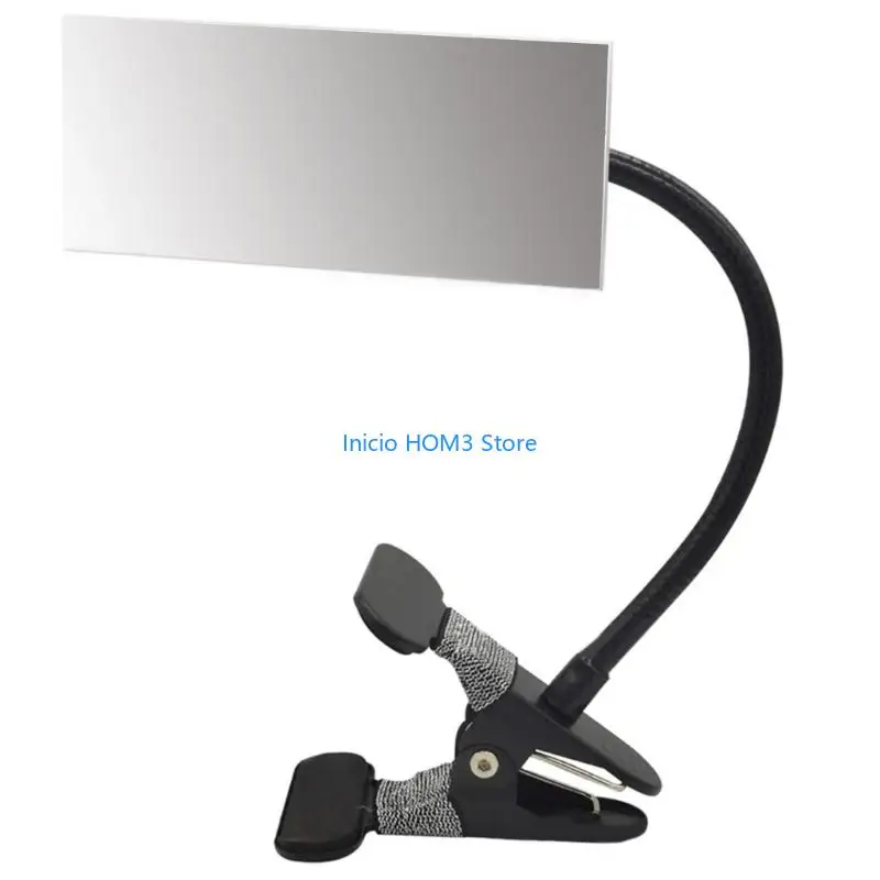 A5YD Frameless Flexible Clip Glass Mirror for Desktop Safety and Rear View Monitoring