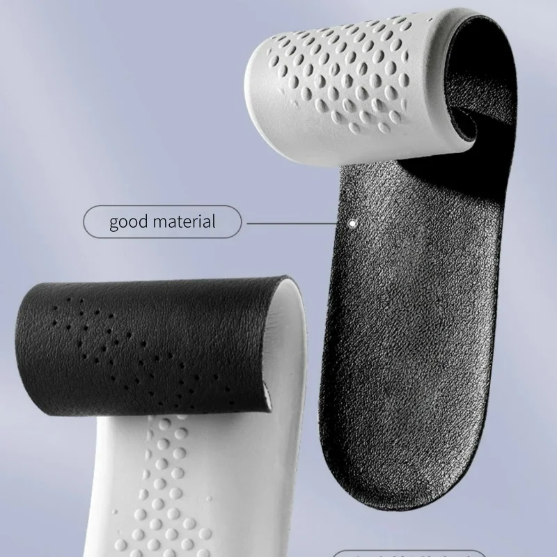Leather Latex Sports Insole Soft Comfortable Insoles for Shoes Shoe Pads Shock Absorbing Plantar Fasciitis Template Inserts image 3