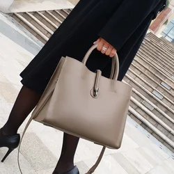 CC Cat Women's Bag Light Luxury Real Leather Bag Women's 2024 New Tote Large Capacity Handheld Shoulder Bag