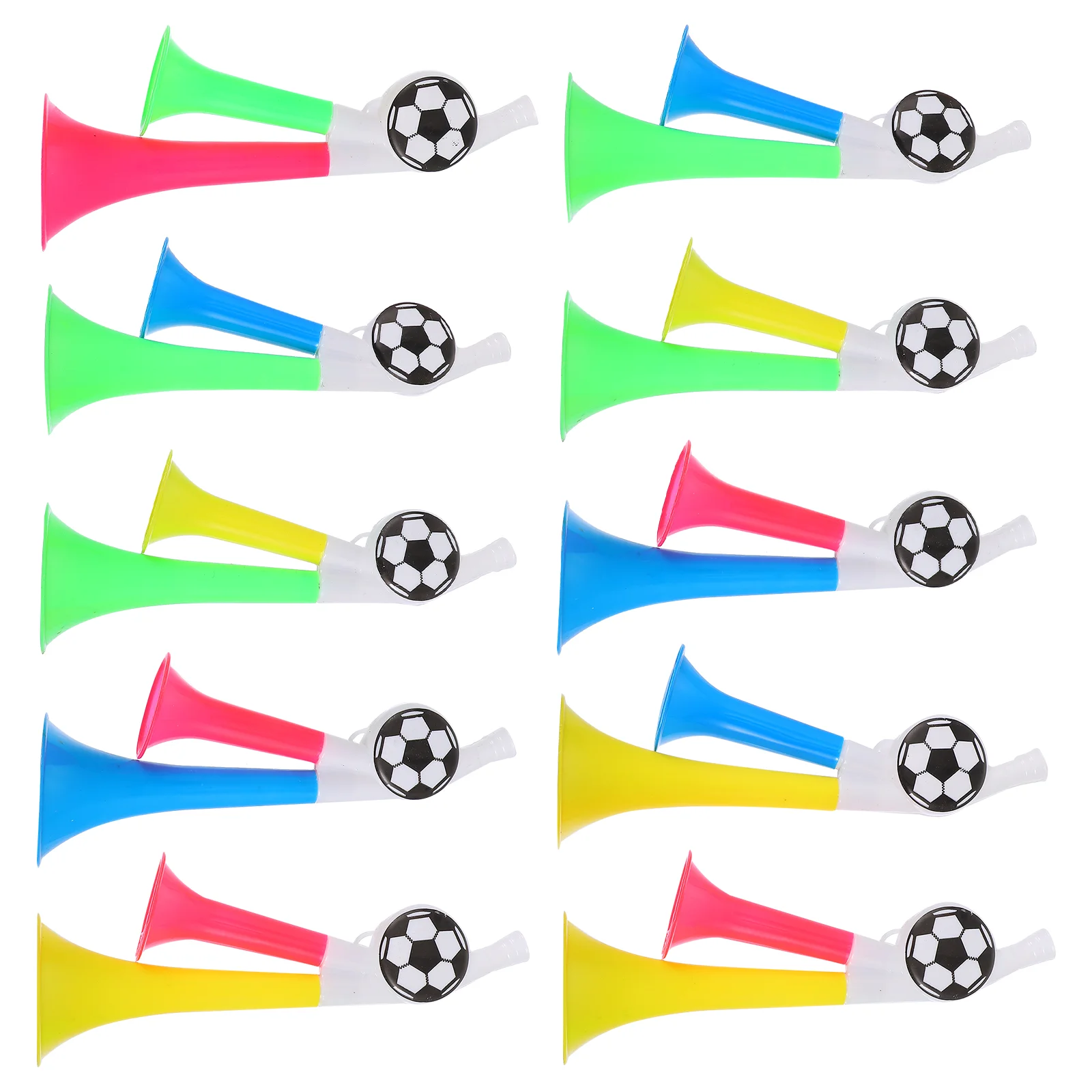 

10 Pcs Trumpet Cheer Football Soccer Child Toy Bucelas Horn Noise Maker Footballs Sports Plastic Horns Party Stadium