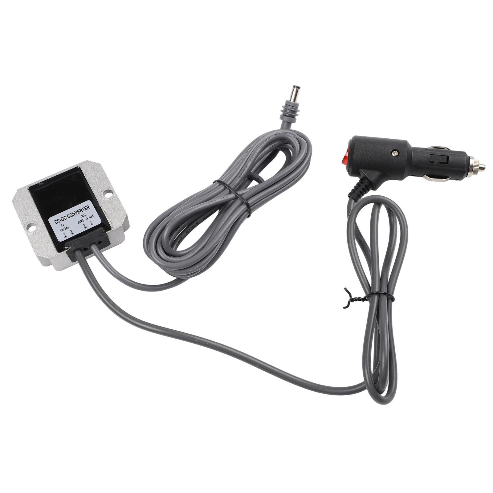 3.5A Output DC Power Converter for 12V 24V Vehicle Systems to 30V with IP68 Waterproof Aluminum Housing and Manual Switch