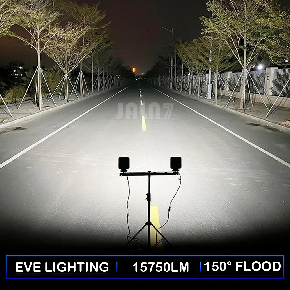 105W 5 Inch Trator Work Light 15750Lms Excavator Flood Light Offroad Lighting fits Farm Tractor Engineer Truck 12/24V