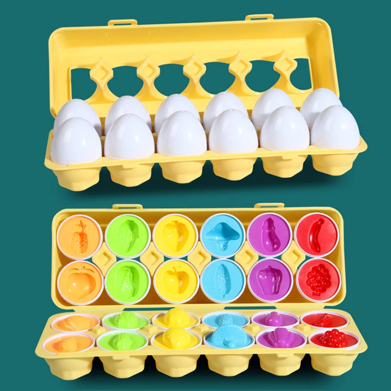 Eieren Schroeven 3D Puzzel Montessori Leren Onderwijs Wiskunde Speelgoed Kinderen Vorm Match Smart Game Voor Kinderen Educatief Paasgeschenken