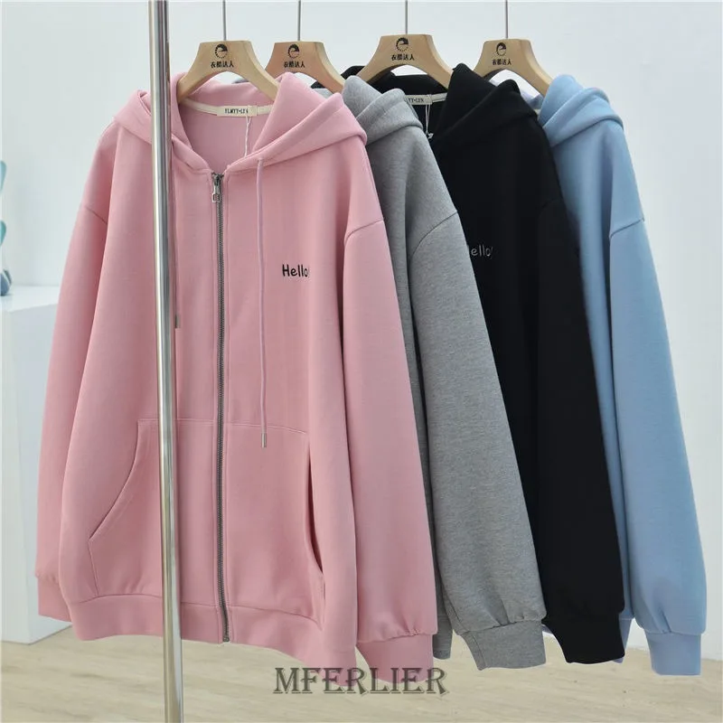 Plus Size 6XL 150kg Autumn Thin Jacket Coat Women Hoodies Streetwear Harajuku Zipper Coat Large Size Women Clothing