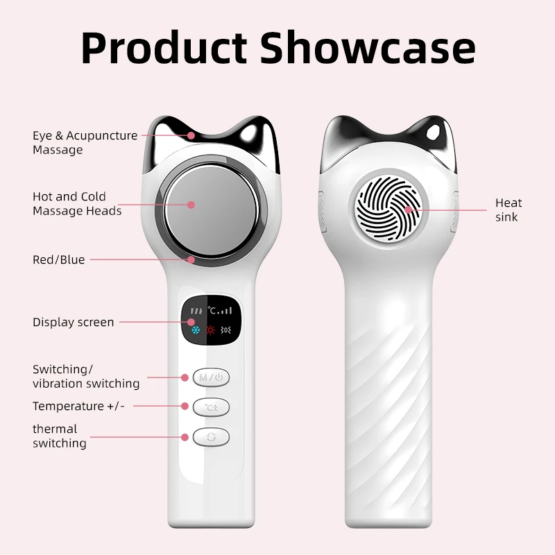 最新の冷温両用アイフェイススキン若返りしわ除去アイスハンマーホットコールドコンプレススキンケア美容機器