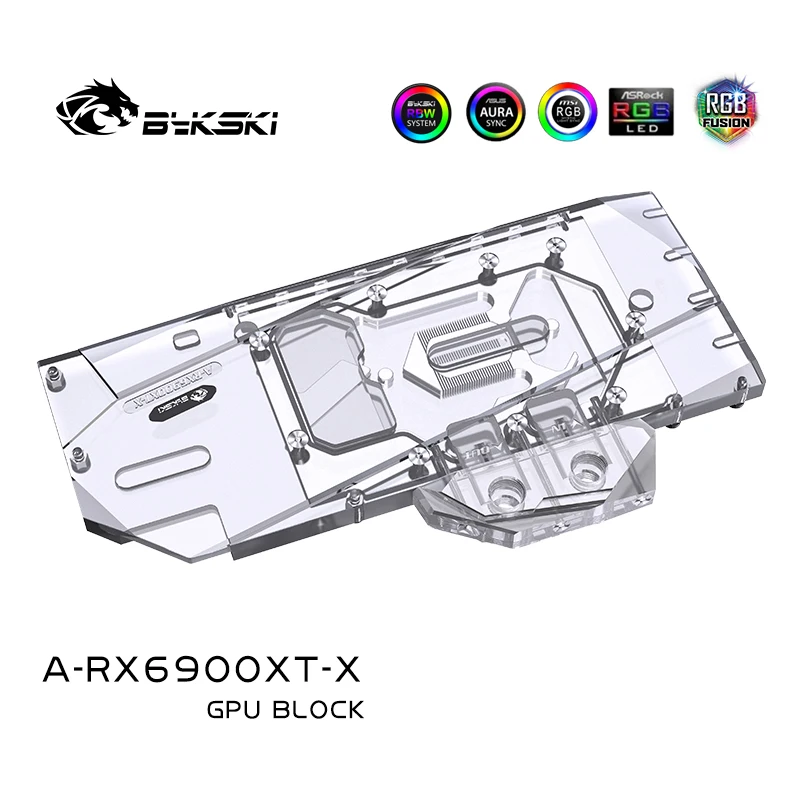 Bykski Wasser Block verwenden für AMD RX6900XT 6800XT Referenz Edition GPU Karte/Volle Abdeckung Kupfer Kühler Block /A-RGB auf lager