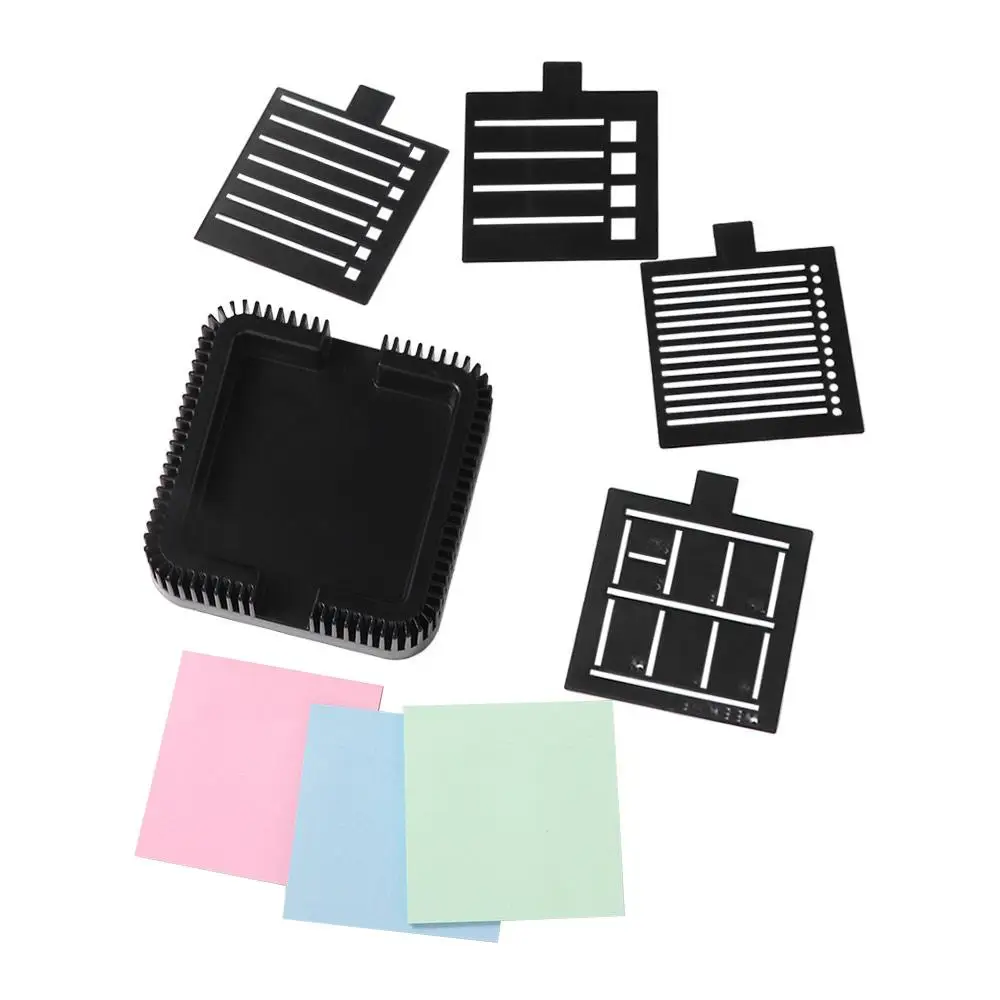 قالب رسم حامل مذكرة لاصقة ملاحظات ذاتية اللصق بمناسبة قالب ملاحظة حامل كفاءة منظم مكتب تخزين القرطاسية #1