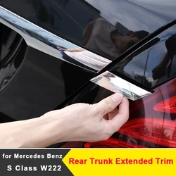 Car Styling Chrome Rear Light Trim Trunk Extended Sequin for Mercedes Benz S Class W222 S320L S400L S450L Exterior Accessories