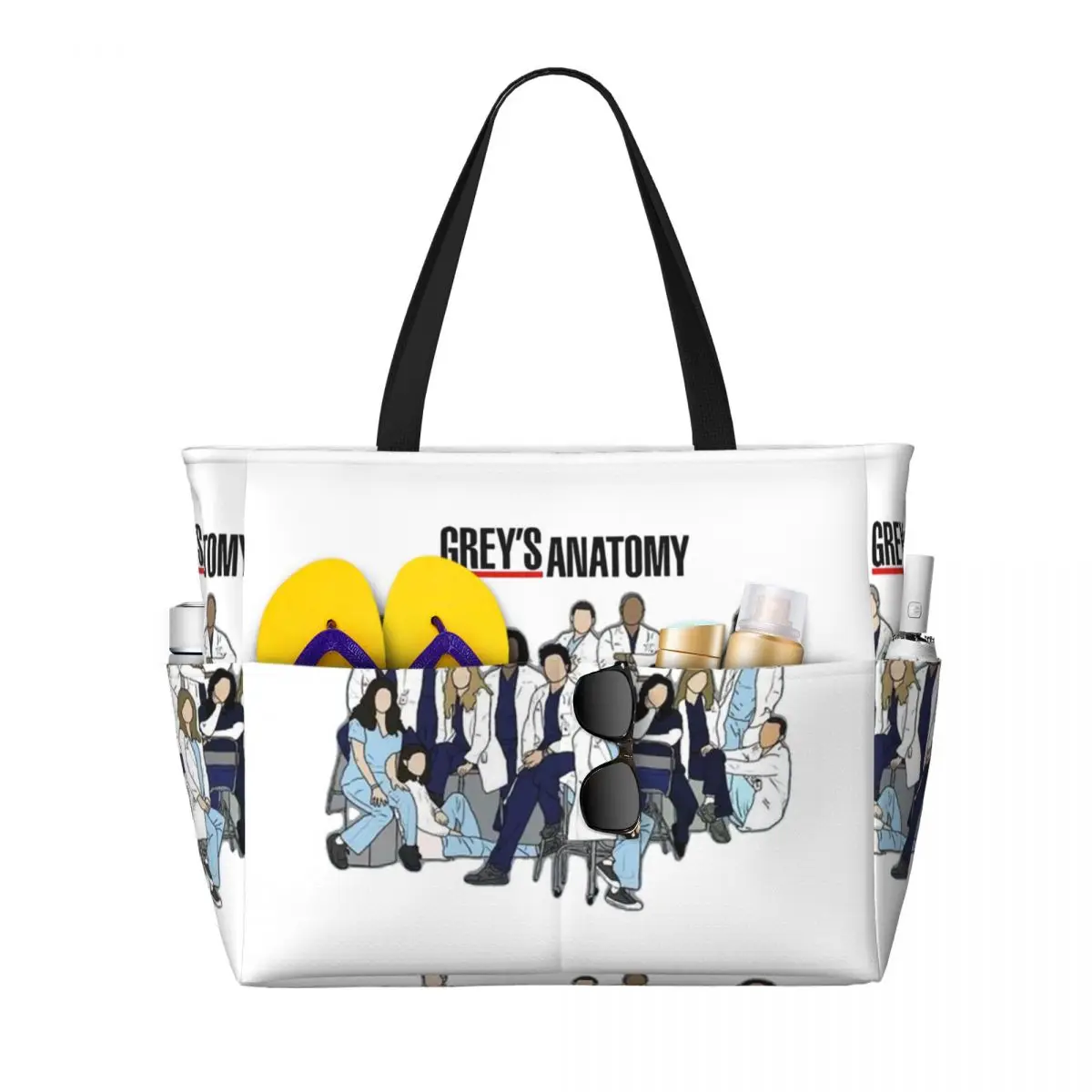 Greys Anatomy Seasons Beach Tote Bag Sport Gym Yoga Duffle Large Tote Bag Women Travel Bag Fitness bag