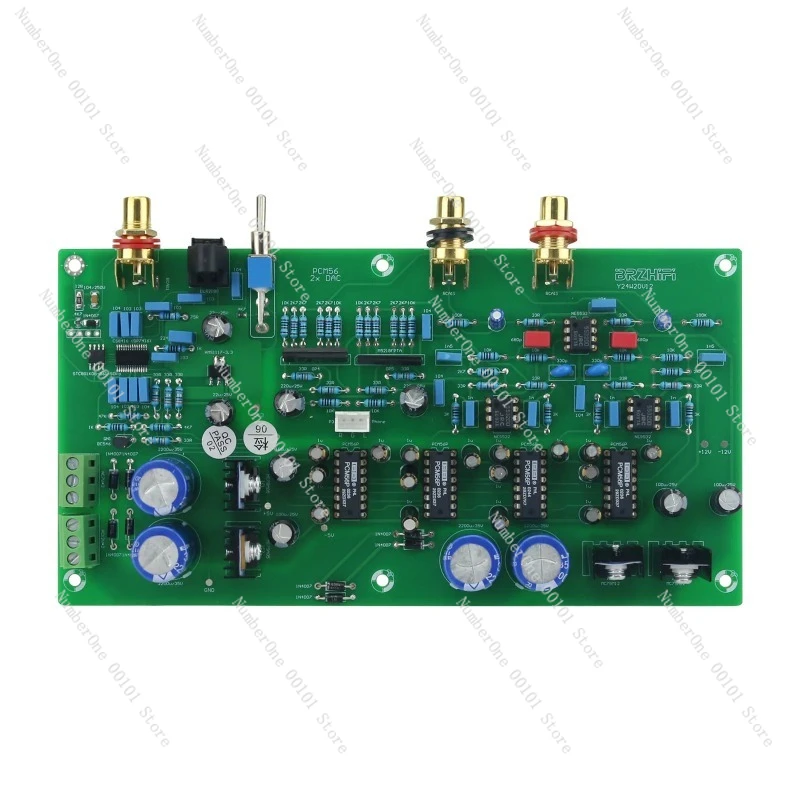 

PCM56 Двойной параллельный классический HiFi 4-ядерный декодер Плата Оптоволоконный коаксиальный вход Поддержка 48K-192KHz