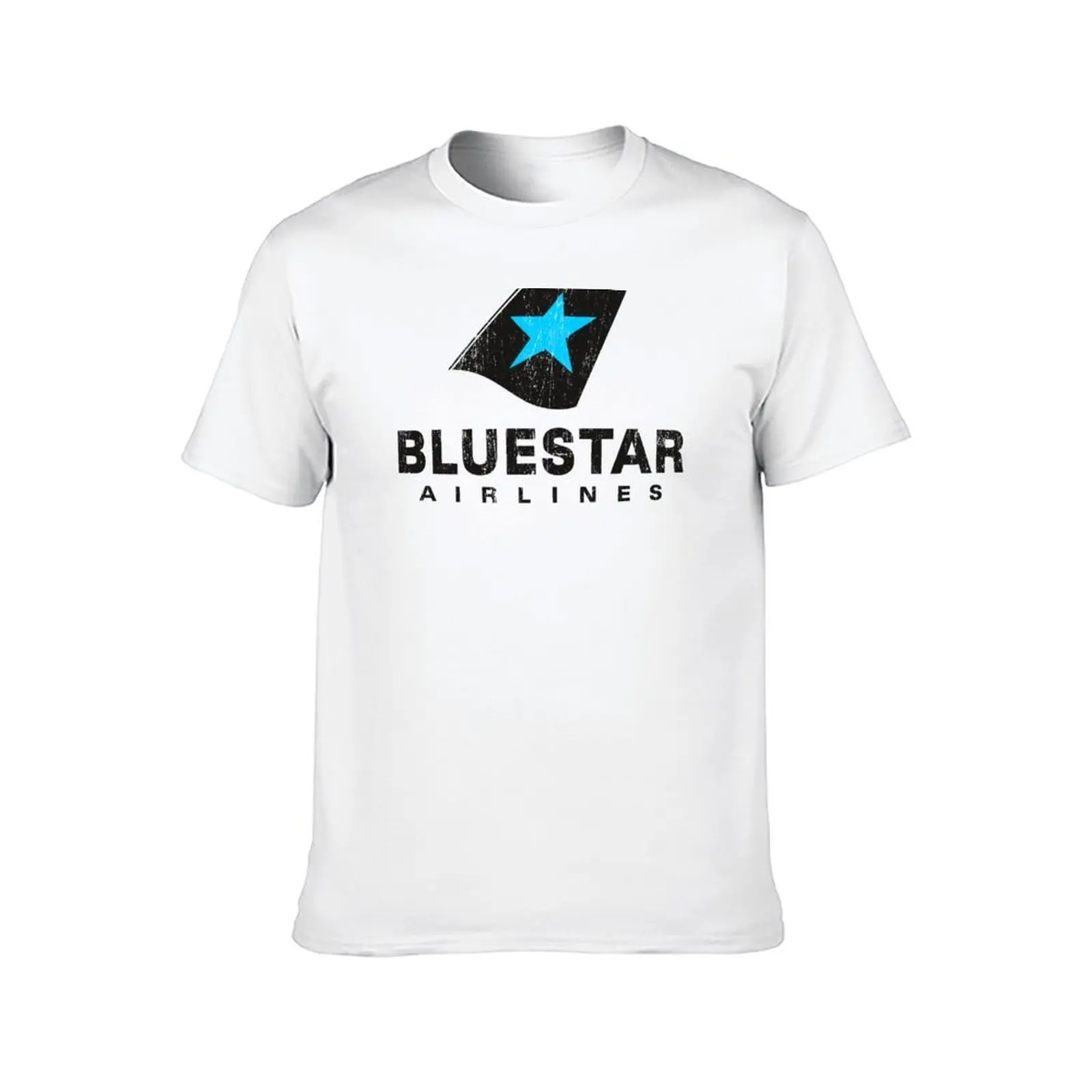 BlueStar Airlines (worn look) T-Shirt man t shirt cotton funny t shirts man T-Shirt